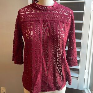 The Loft lace blouse S